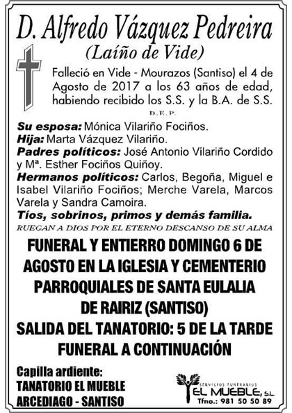 ALFREDO VAZQUEZ PEDREIRA