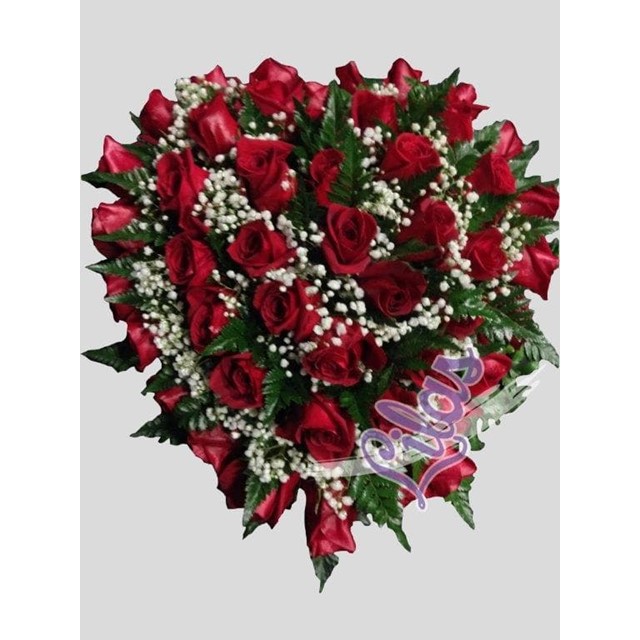 CORAZON 35CM (60 ROSAS)