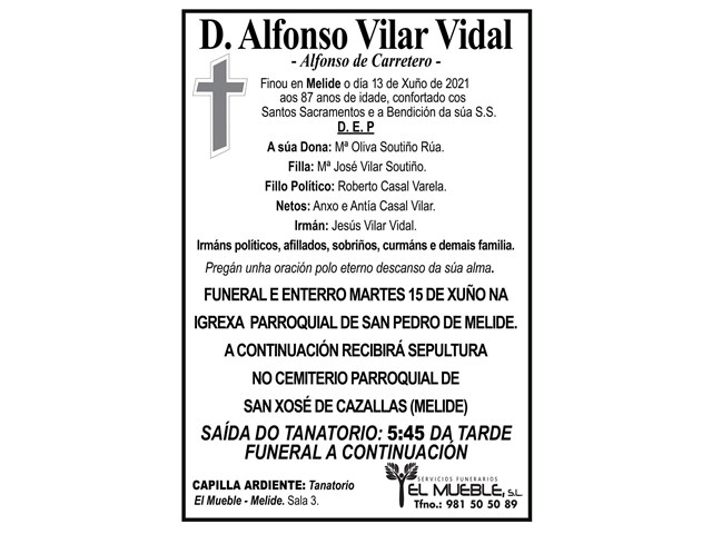D. ALFONSO VILAR VIDAL.