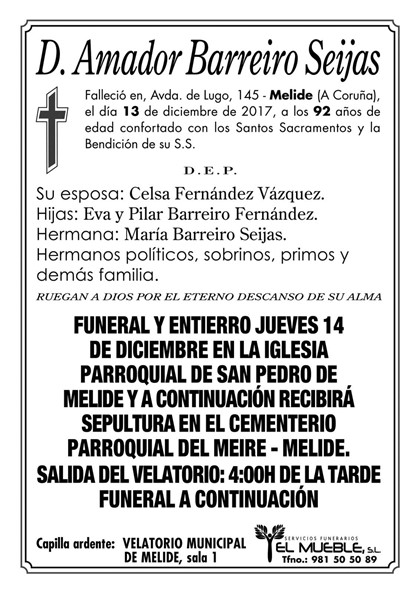 D. AMADOR BARREIRO SEIJAS