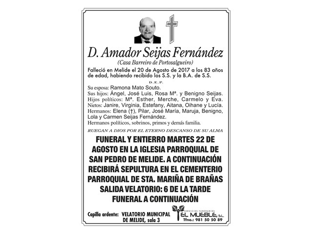 D.AMADOR SEIJAS FERNANDEZ