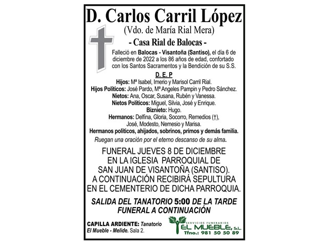 D. CARLOS CARRIL LÓPEZ.