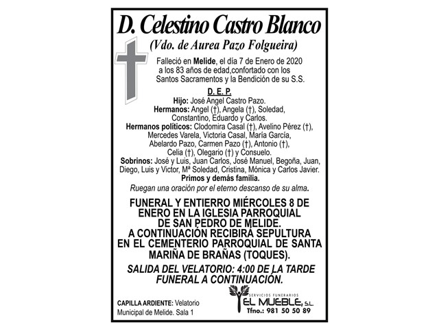 D. CELESTINO CASTRO BLANCO.