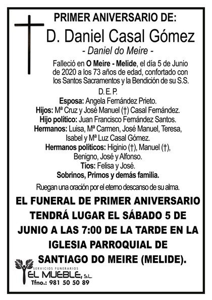 D. DANIEL CASAL GÓMEZ.