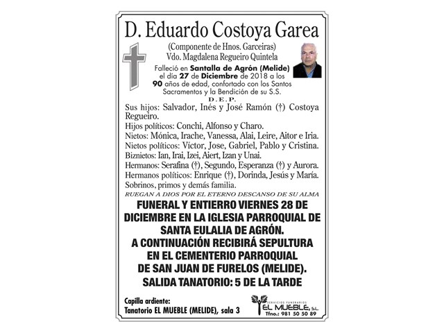 D.EDUARDO COSTOYA GAREA