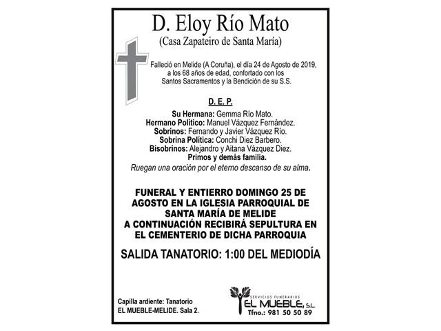 D. ELOY RÍO MATO