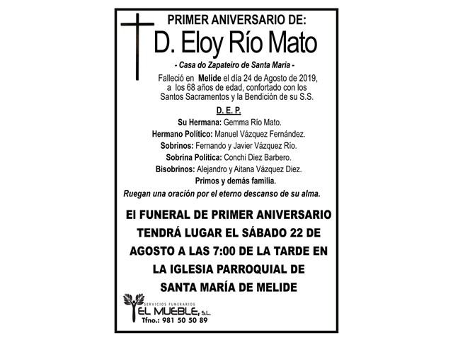 D. ELOY RIO MATO.