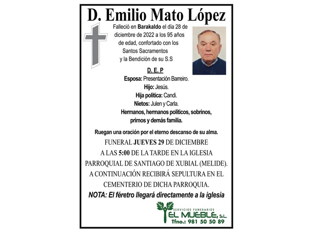 D. EMILIO MATO LÓPEZ.