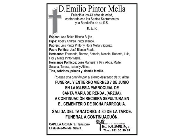 D.EMILIO PINTOR MELLA.