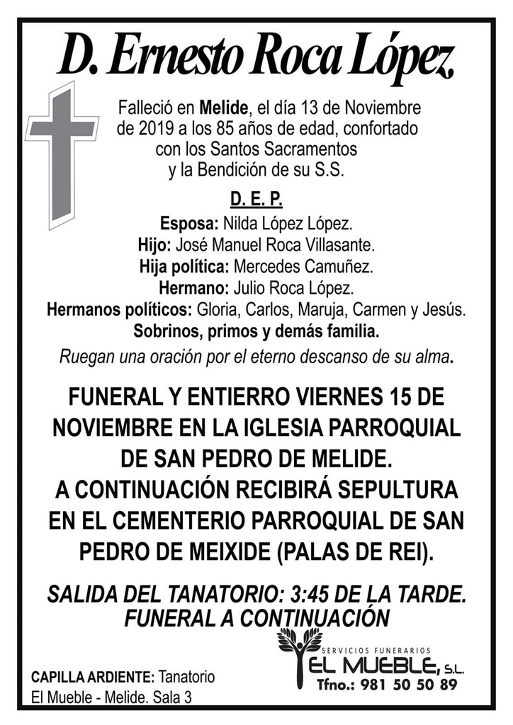 D. ERNESTO ROCA LÓPEZ.