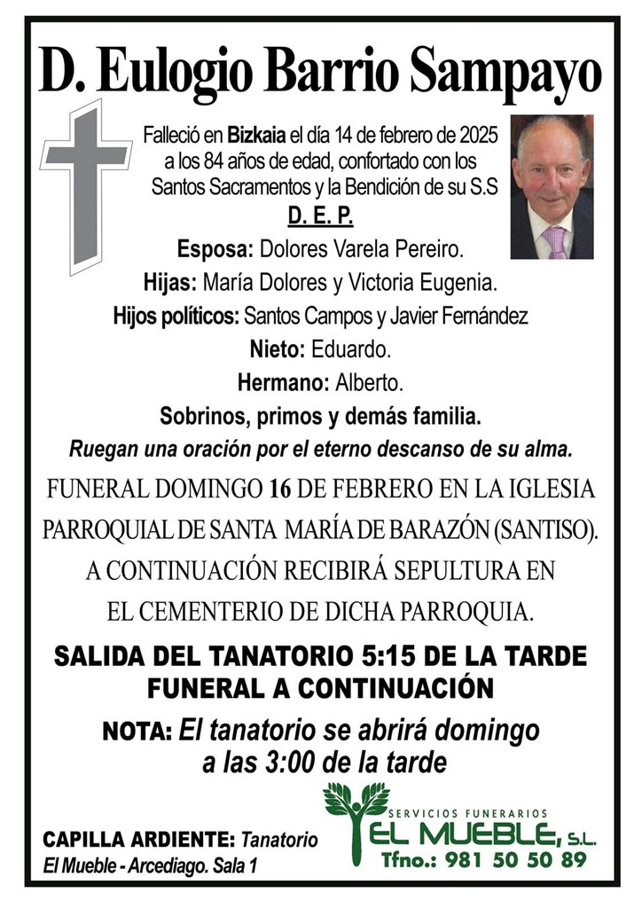 D. Eulogio Barrio Sampayo.