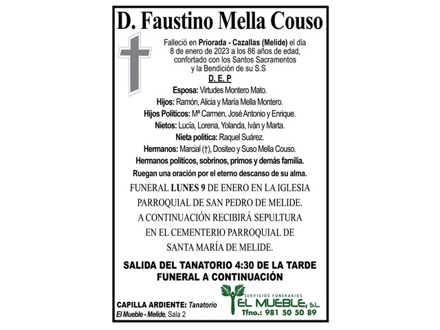 D. FAUSTINO MELLA COUSO.