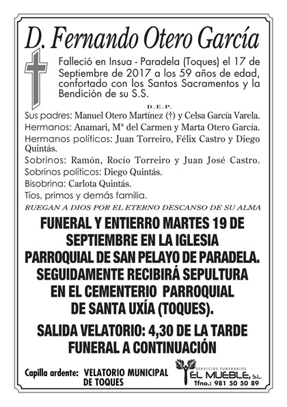D. FERNANDO OTERO GARCIA