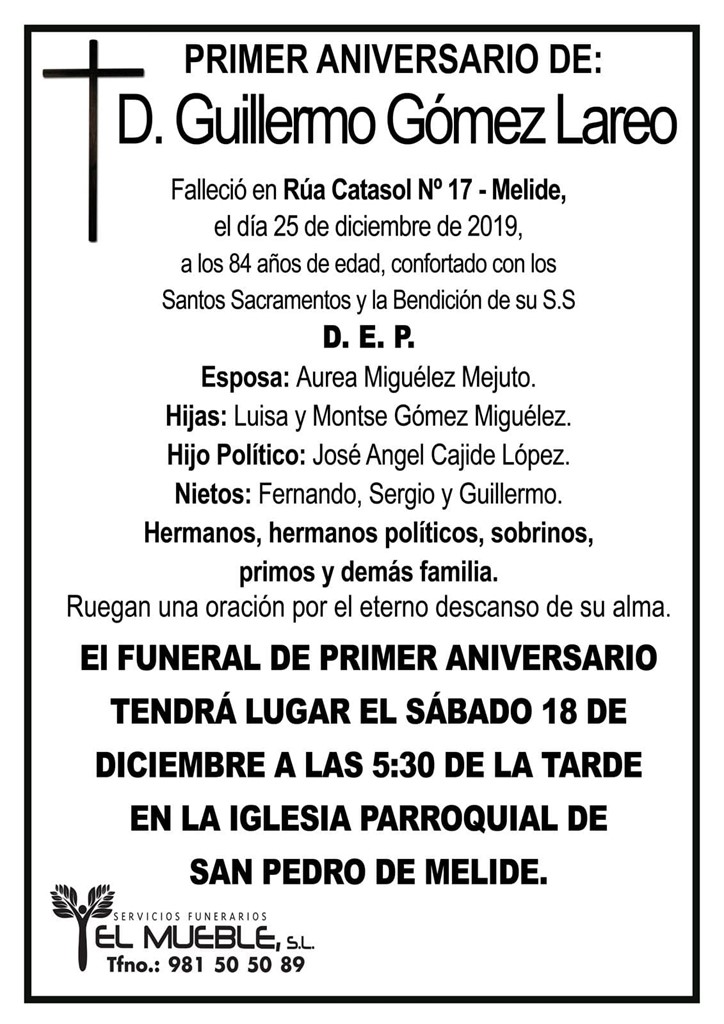 D. GUILLERMO GÓMEZ LAREO.