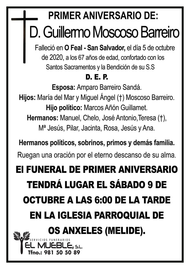 D. GUILLERMO MOSCOSO BARREIRO.