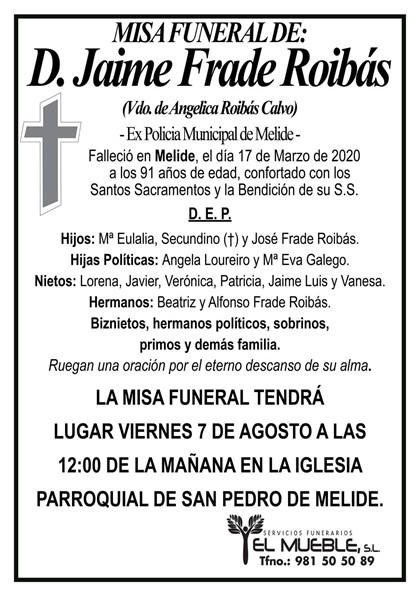 D. JAIME FRADE  ROIBÁS.