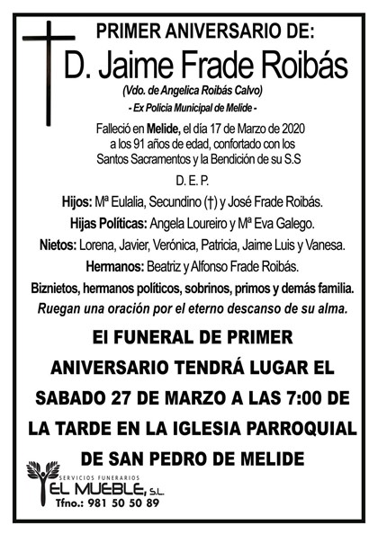 D. JAIME FRADE ROIBÁS.