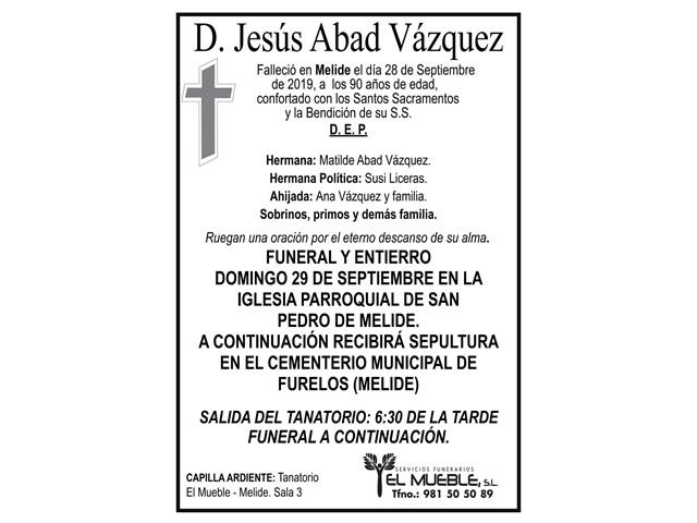 D. JESÚS ABAD VÁZQUEZ.