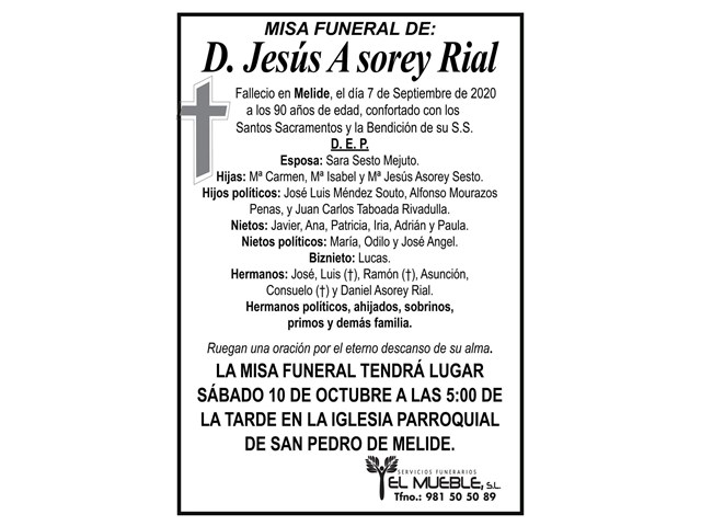 D. JESÚS ASOREY RIAL.