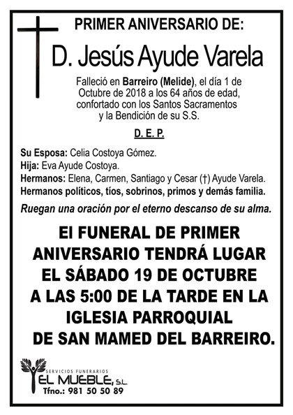 D. JESÚS AYUDE VARELA.