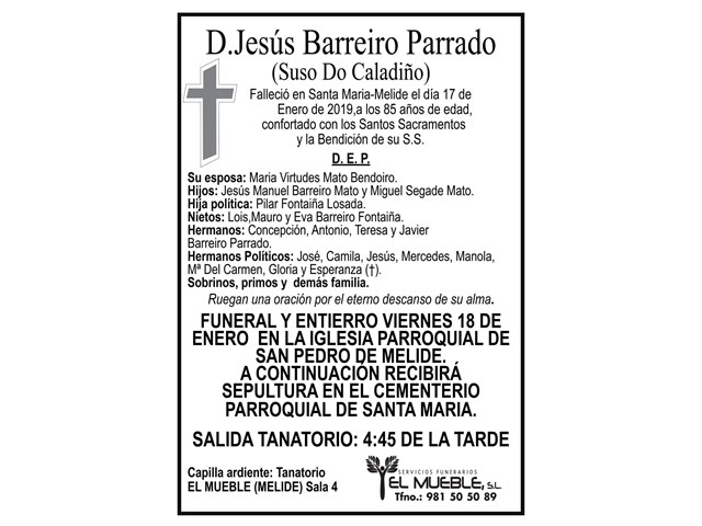 D. JESÚS BARREIRO PARRADO