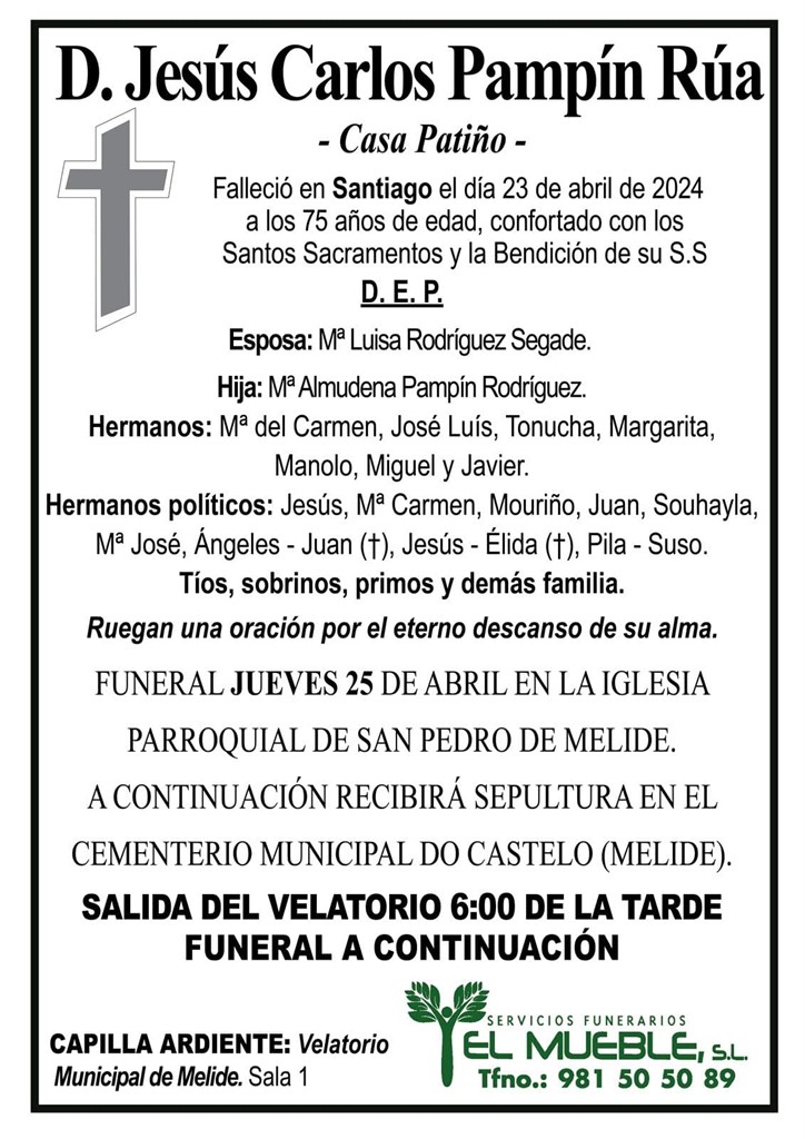 D. JESÚS CARLOS PAMPÍN RÚA.