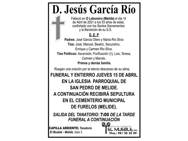 D. JESÚS GARCÍA RÍO.