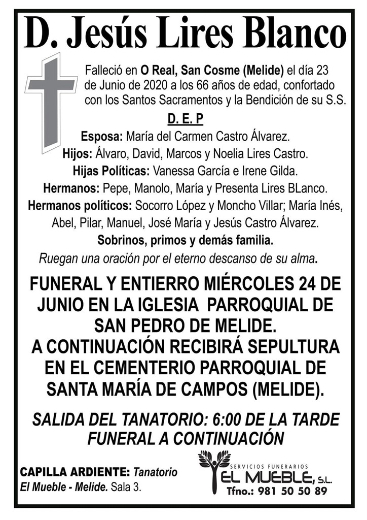 D. JESÚS LIRES BLANCO.