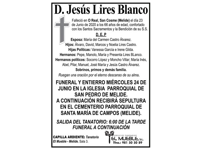 D. JESÚS LIRES BLANCO.