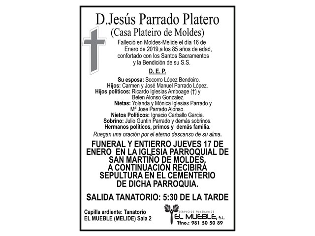 D. JESÚS PARRADO PLATERO