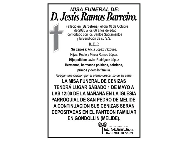 D. JESÚS RAMOS BARREIRO.