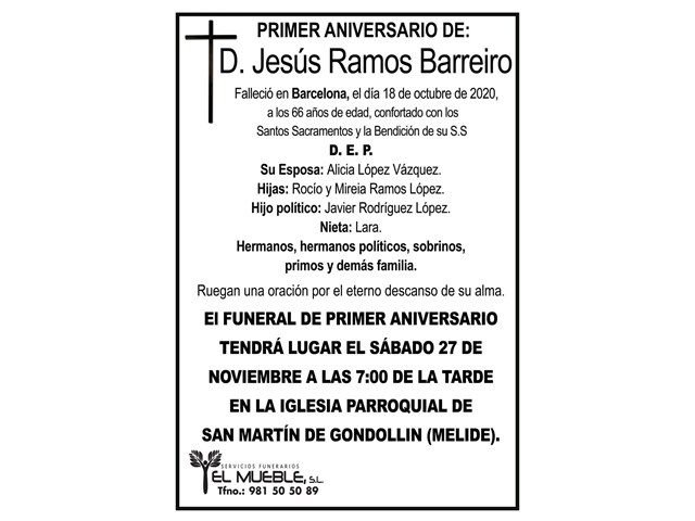 D. JESÚS RAMOS BARREIRO.