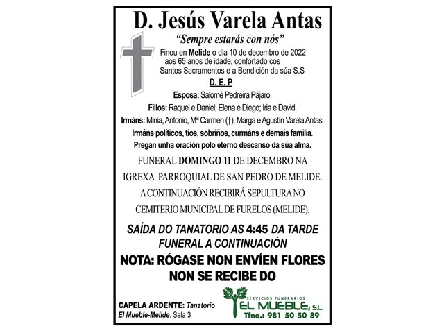 D. JESÚS VARELA ANTAS.