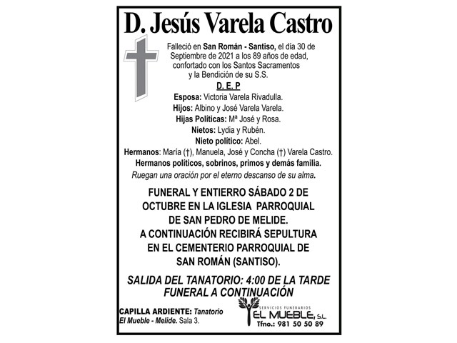 D. JESÚS VARELA CASTRO