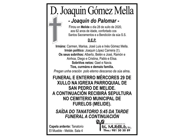 D. JOAQUIN GÓMEZ MELLA.