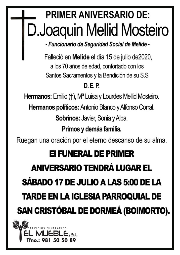 D. JOAQUIN MELLID MOSTEIRO.