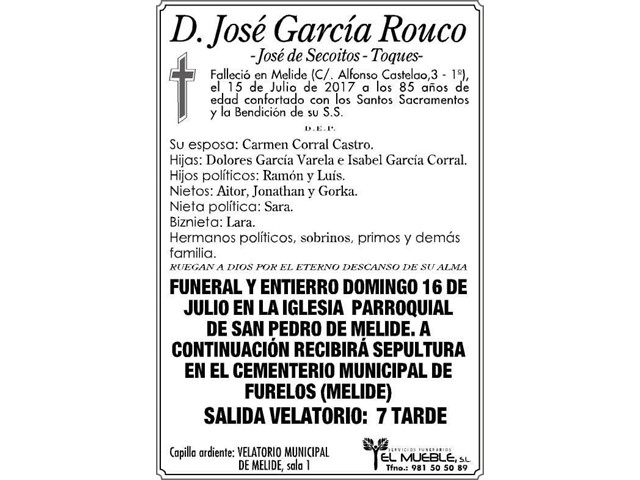 D. JOSE GARCIA ROUCO