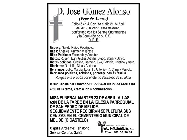 D.JOSÉ GÓMEZ ALONSO.