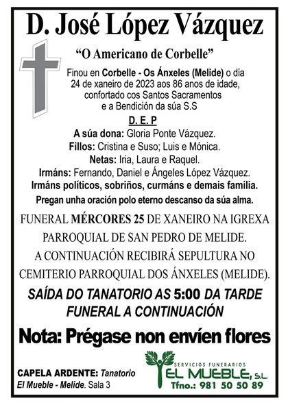 D. JOSÉ LÓPEZ VÁZQUEZ.