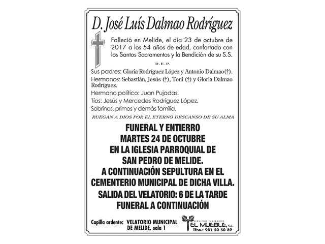 D. JOSE LUIS DALMAO RODRIGUEZ