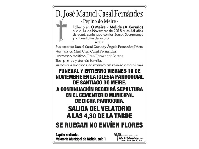 D.JOSÉ MANUEL CASAL FERNÁNDEZ