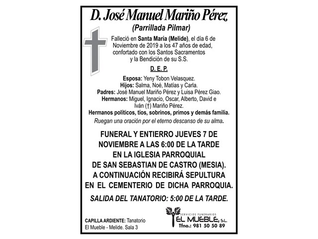 D.JOSÉ MANUEL MARIÑO PÉREZ.