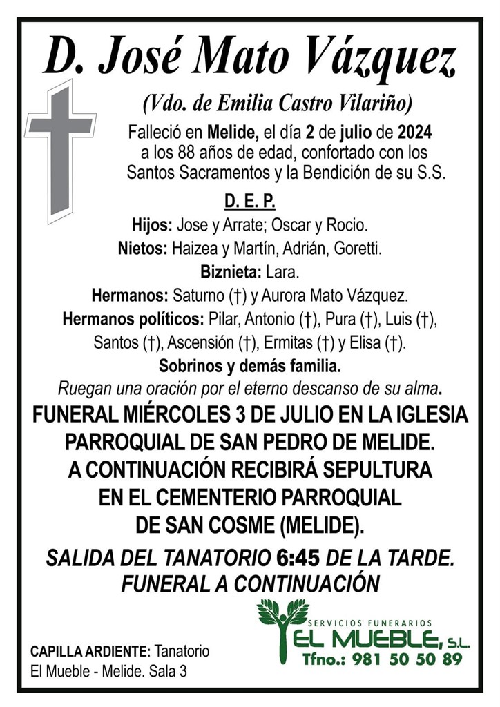 D. JOSÉ MATO VÁZQUEZ