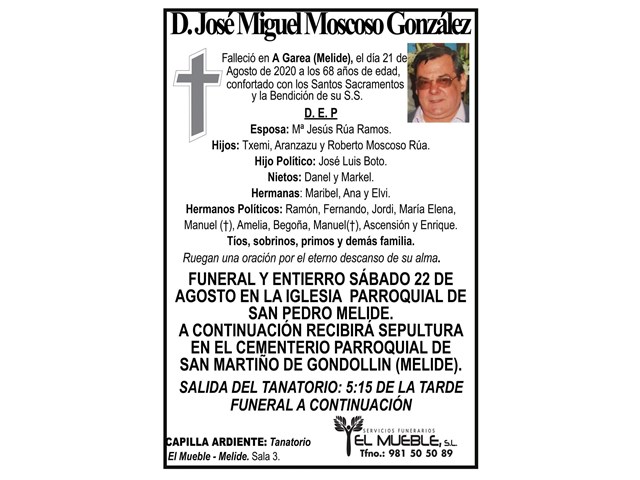 D. JOSÉ MIGUEL MOSCOSO GONZÁLEZ.