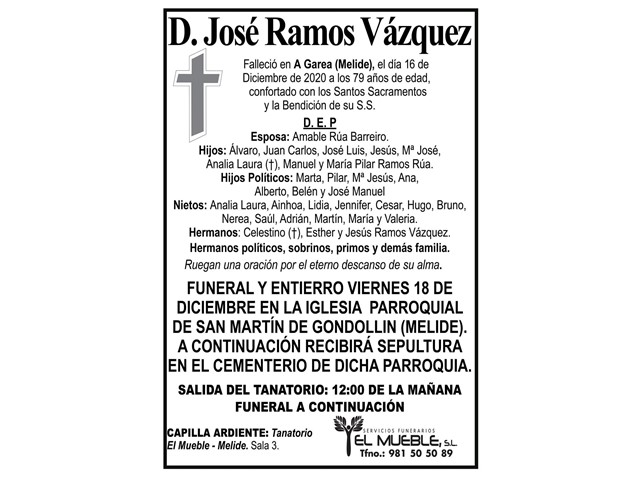 D. JOSÉ RAMOS VÁZQUEZ.