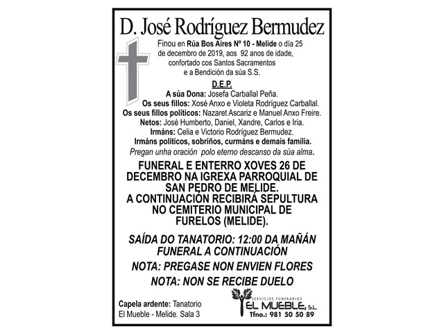 D. JOSÉ RODRÍGUEZ BERMUDEZ.