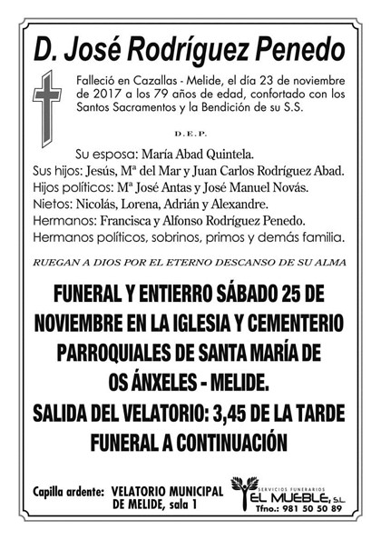 D. JOSE RODRIGUEZ PENEDO