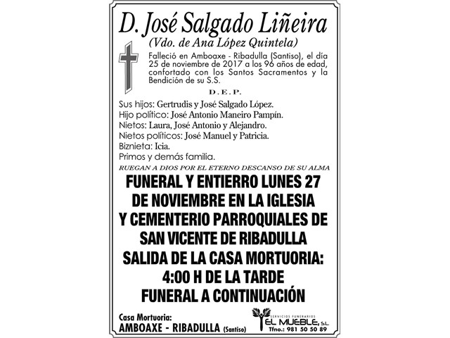 D.JOSÉ SALGADO LIÑEIRA