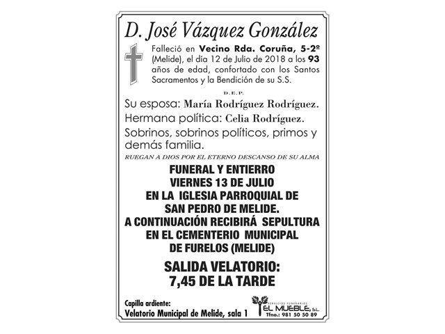 D.JOSÉ VÁZQUEZ GONZÁLEZ