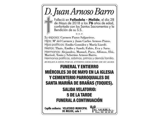 D. JUAN ARNOSO BARRO